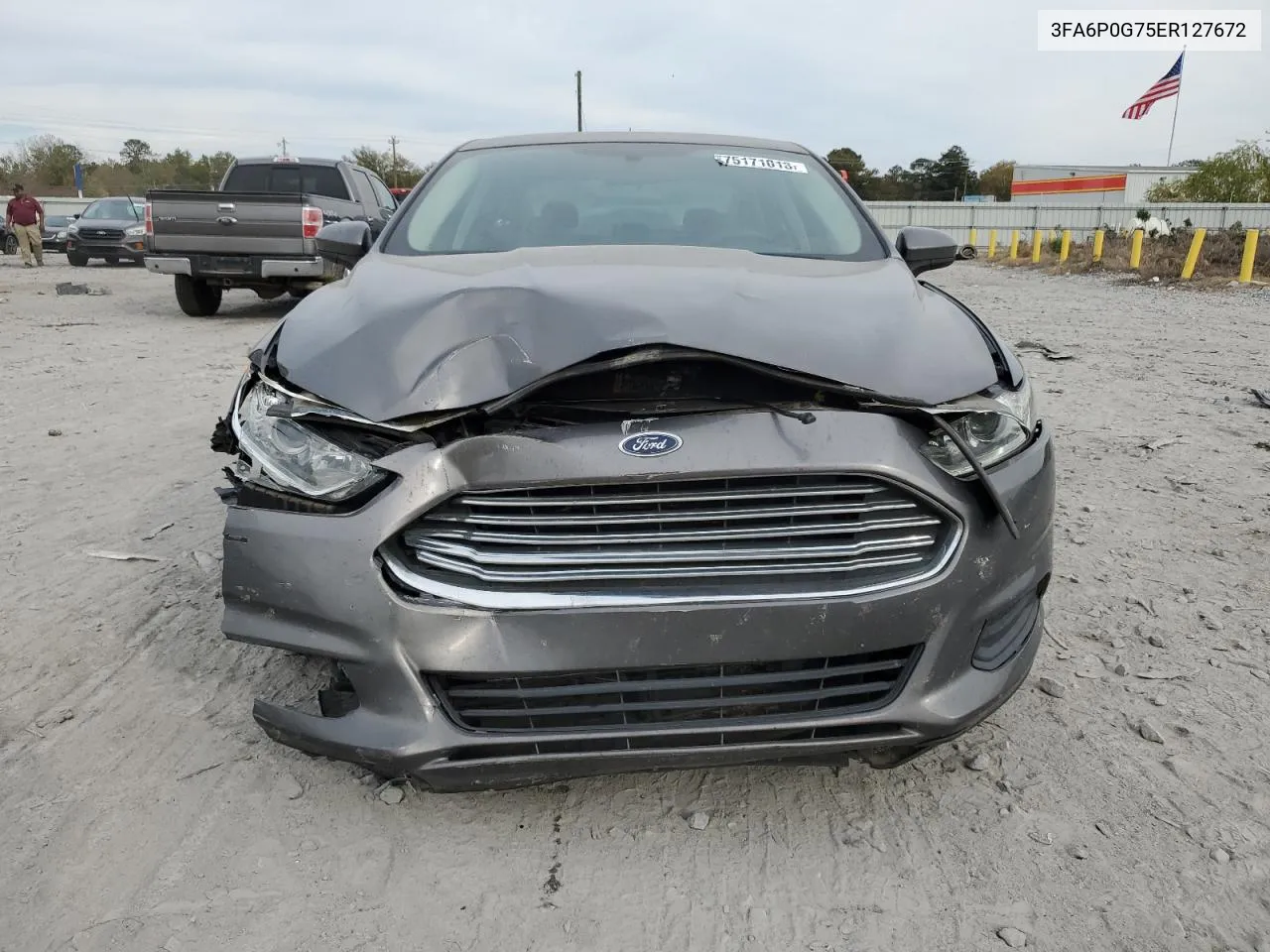 3FA6P0G75ER127672 2014 Ford Fusion S