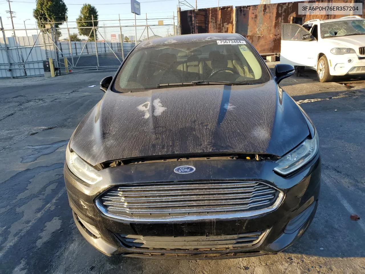 2014 Ford Fusion Se VIN: 3FA6P0H76ER357204 Lot: 75673404