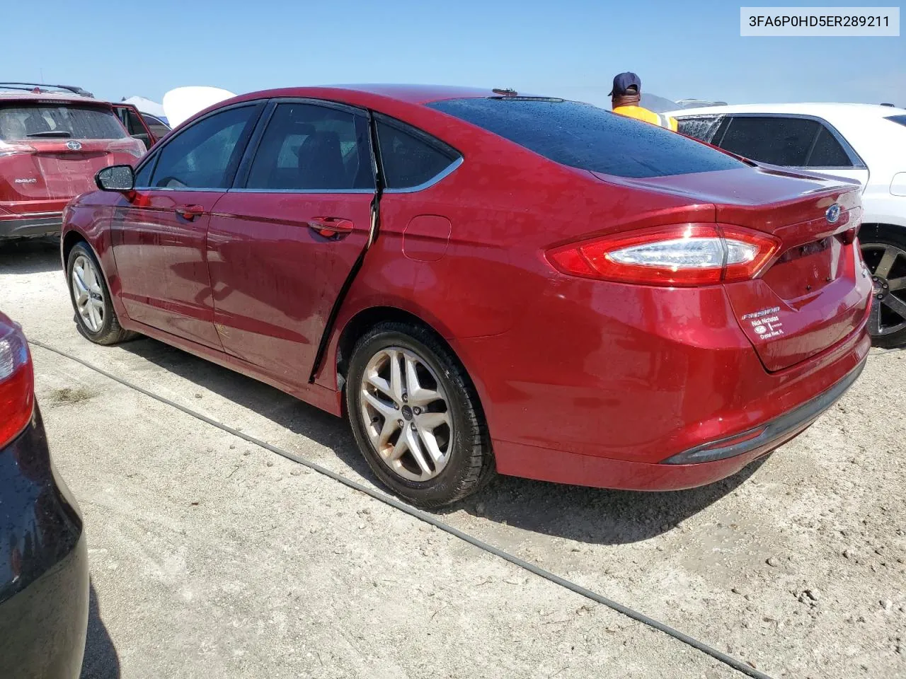 2014 Ford Fusion Se VIN: 3FA6P0HD5ER289211 Lot: 75674254