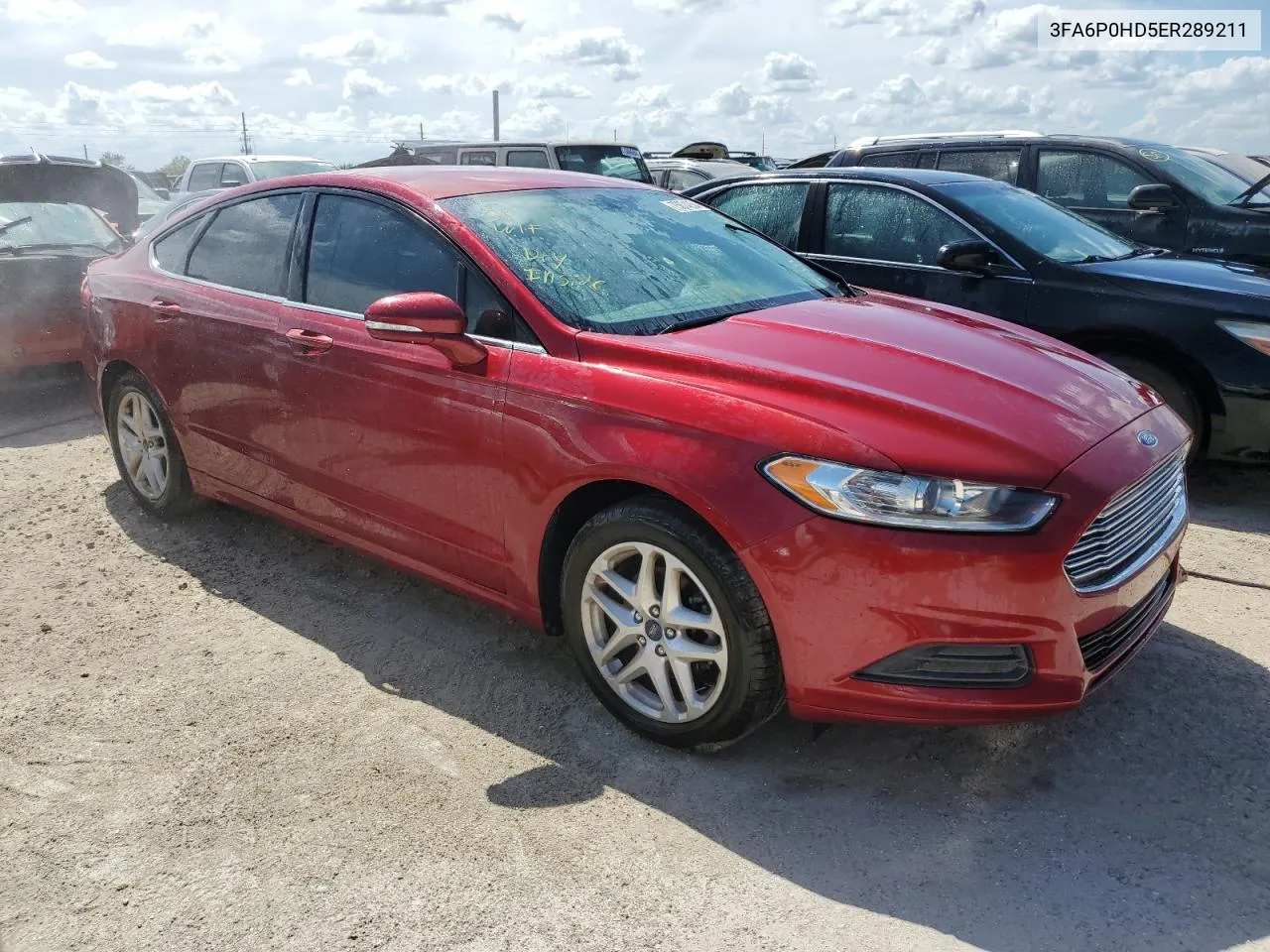 2014 Ford Fusion Se VIN: 3FA6P0HD5ER289211 Lot: 75674254