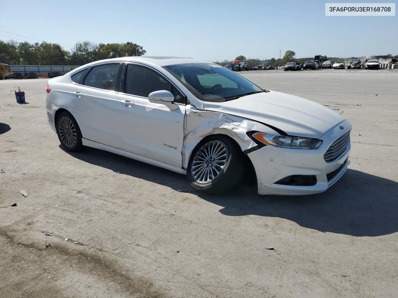 2014 Ford Fusion Titanium Hev VIN: 3FA6P0RU3ER168708 Lot: 75728054