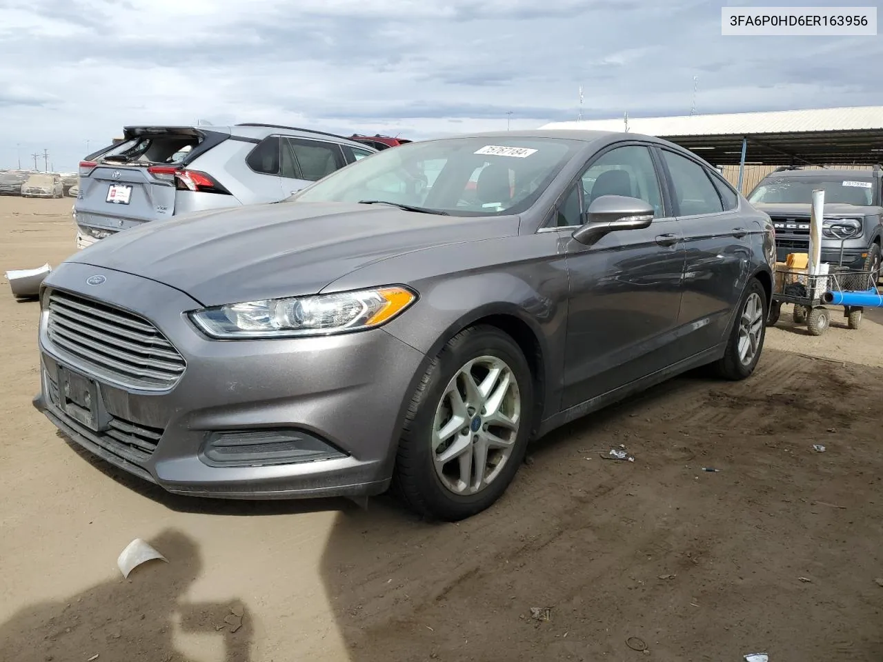 2014 Ford Fusion Se VIN: 3FA6P0HD6ER163956 Lot: 75767184