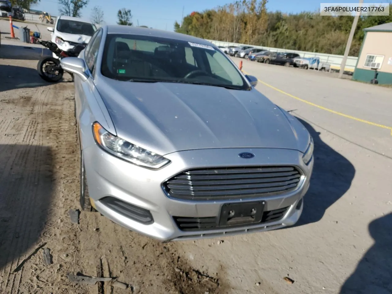 2014 Ford Fusion Se Hybrid VIN: 3FA6P0LU4ER217763 Lot: 75770194