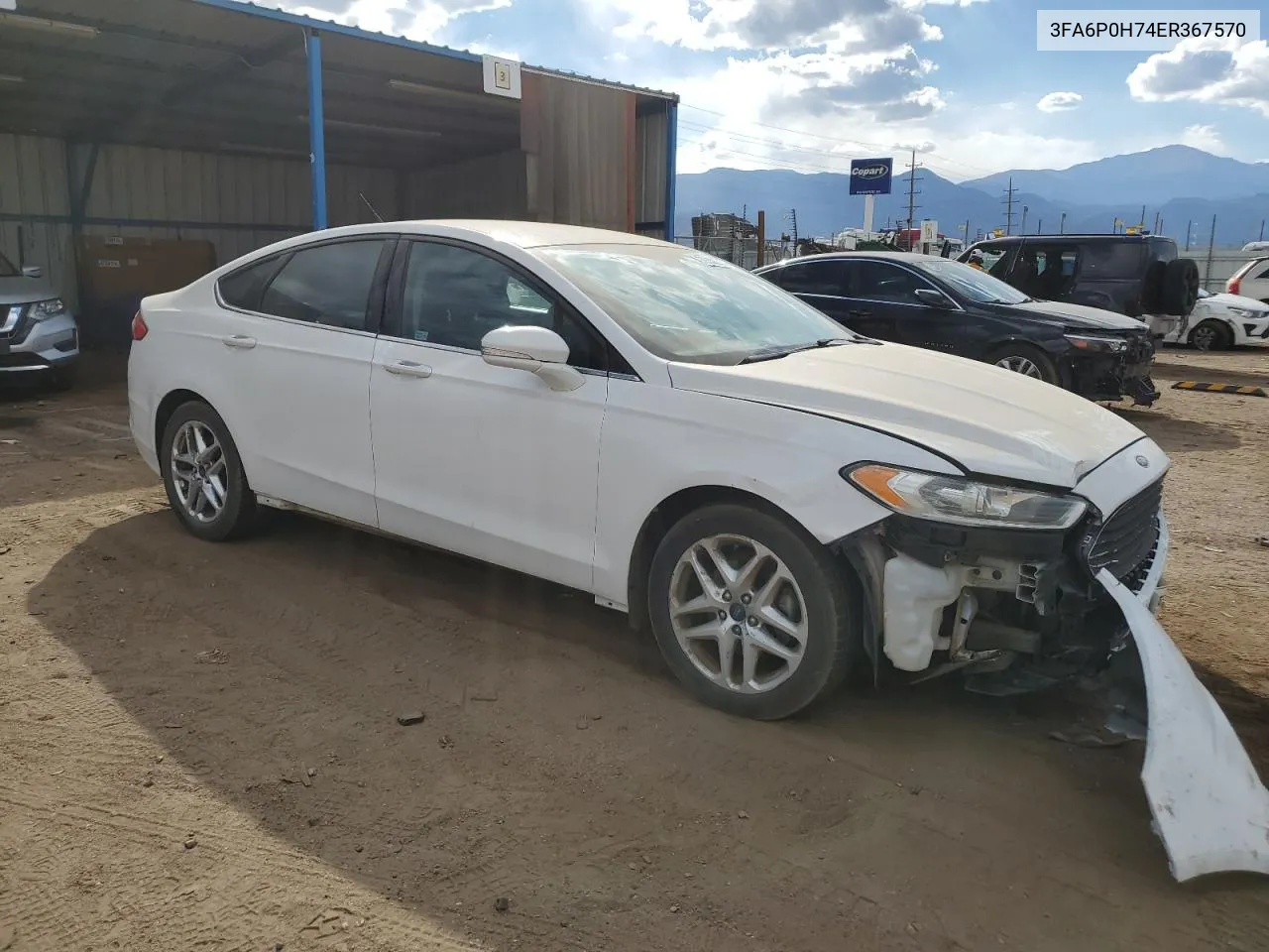 3FA6P0H74ER367570 2014 Ford Fusion Se