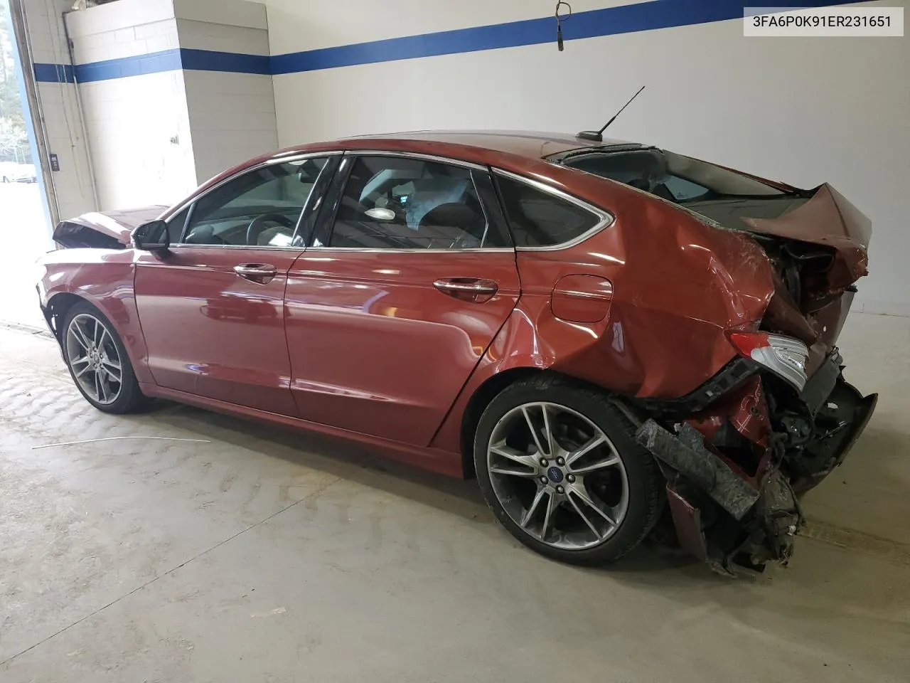 2014 Ford Fusion Titanium VIN: 3FA6P0K91ER231651 Lot: 76373784