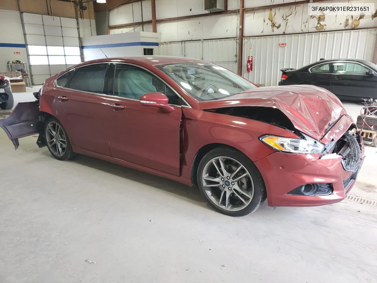 2014 Ford Fusion Titanium VIN: 3FA6P0K91ER231651 Lot: 76373784