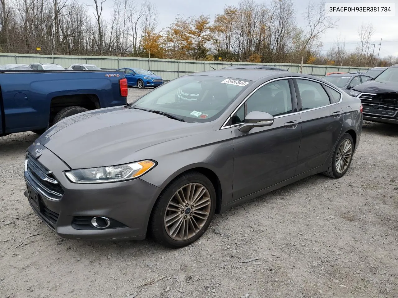 2014 Ford Fusion Se VIN: 3FA6P0H93ER381784 Lot: 76457944