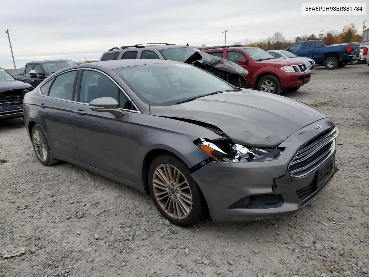 2014 Ford Fusion Se VIN: 3FA6P0H93ER381784 Lot: 76457944