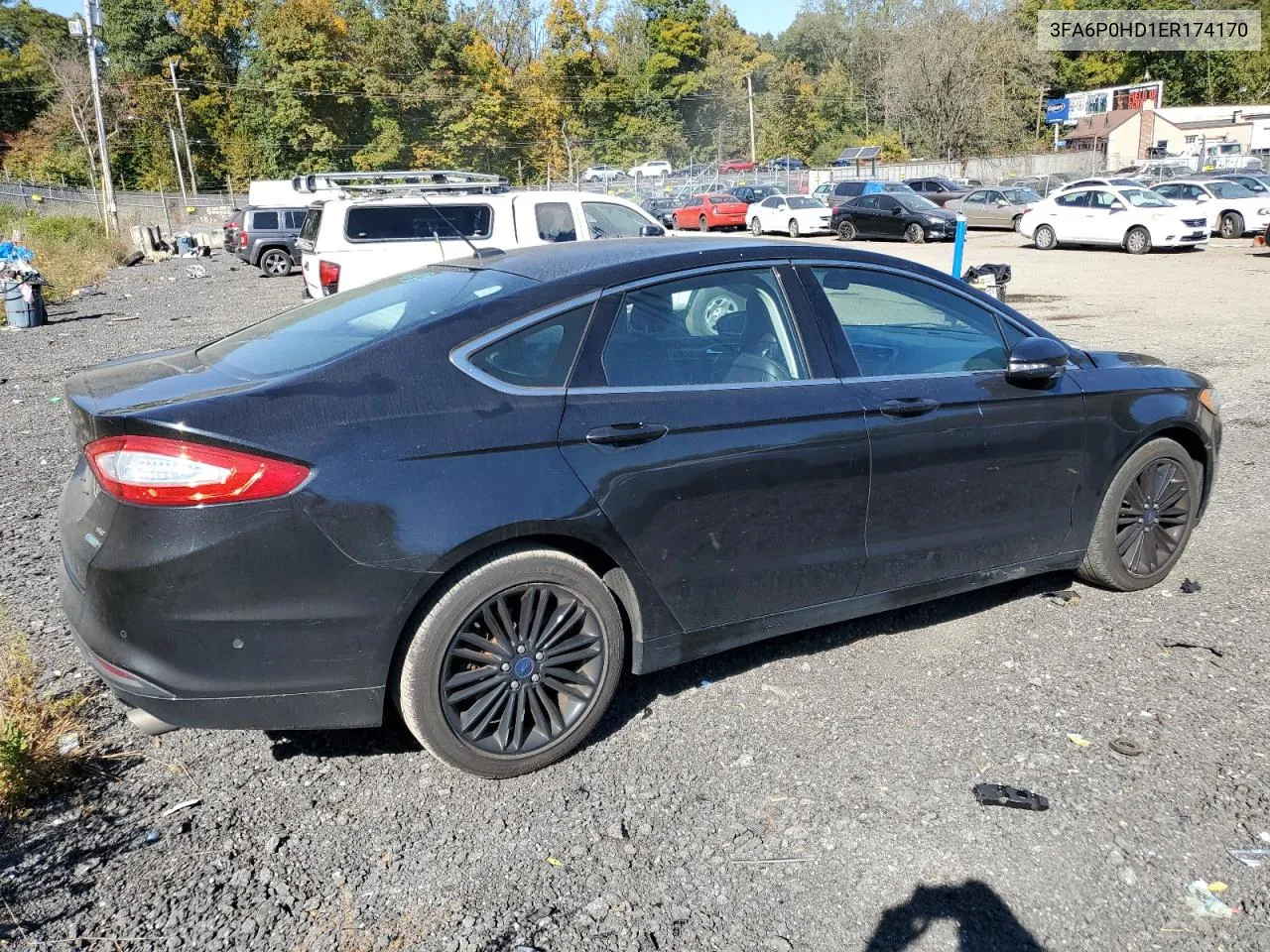 2014 Ford Fusion Se VIN: 3FA6P0HD1ER174170 Lot: 76908654