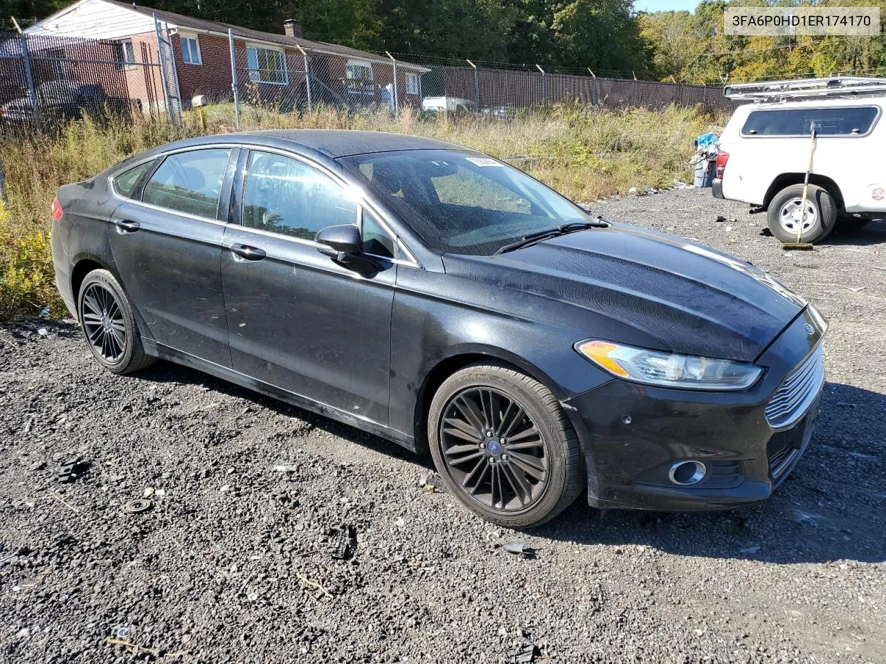 2014 Ford Fusion Se VIN: 3FA6P0HD1ER174170 Lot: 76908654