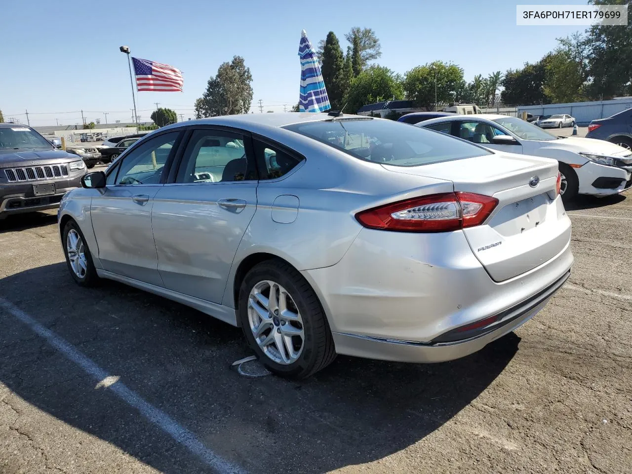 2014 Ford Fusion Se VIN: 3FA6P0H71ER179699 Lot: 77014174