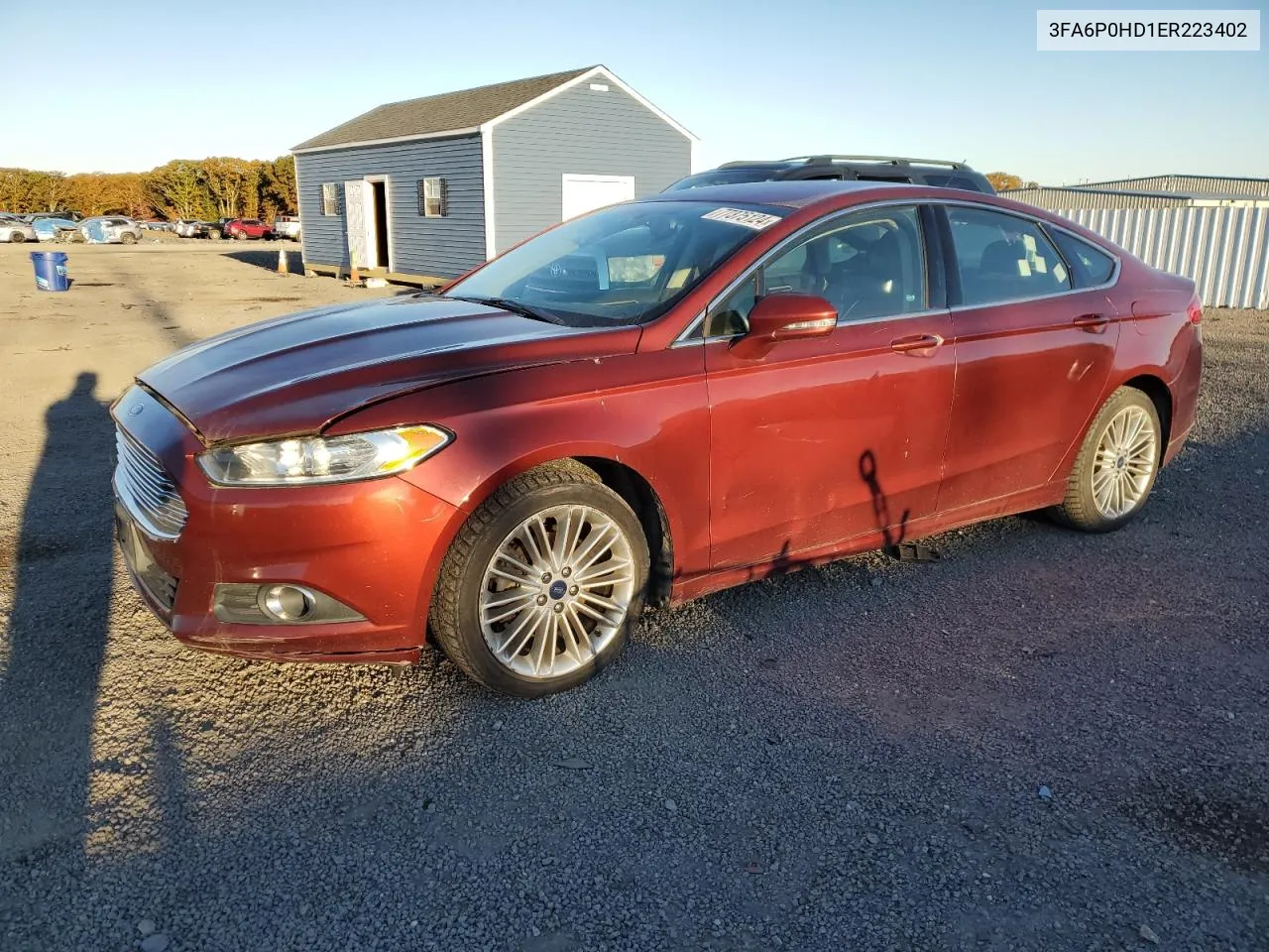 2014 Ford Fusion Se VIN: 3FA6P0HD1ER223402 Lot: 77375124