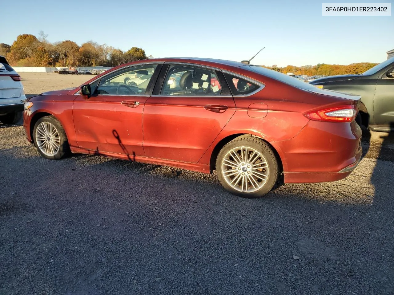 2014 Ford Fusion Se VIN: 3FA6P0HD1ER223402 Lot: 77375124