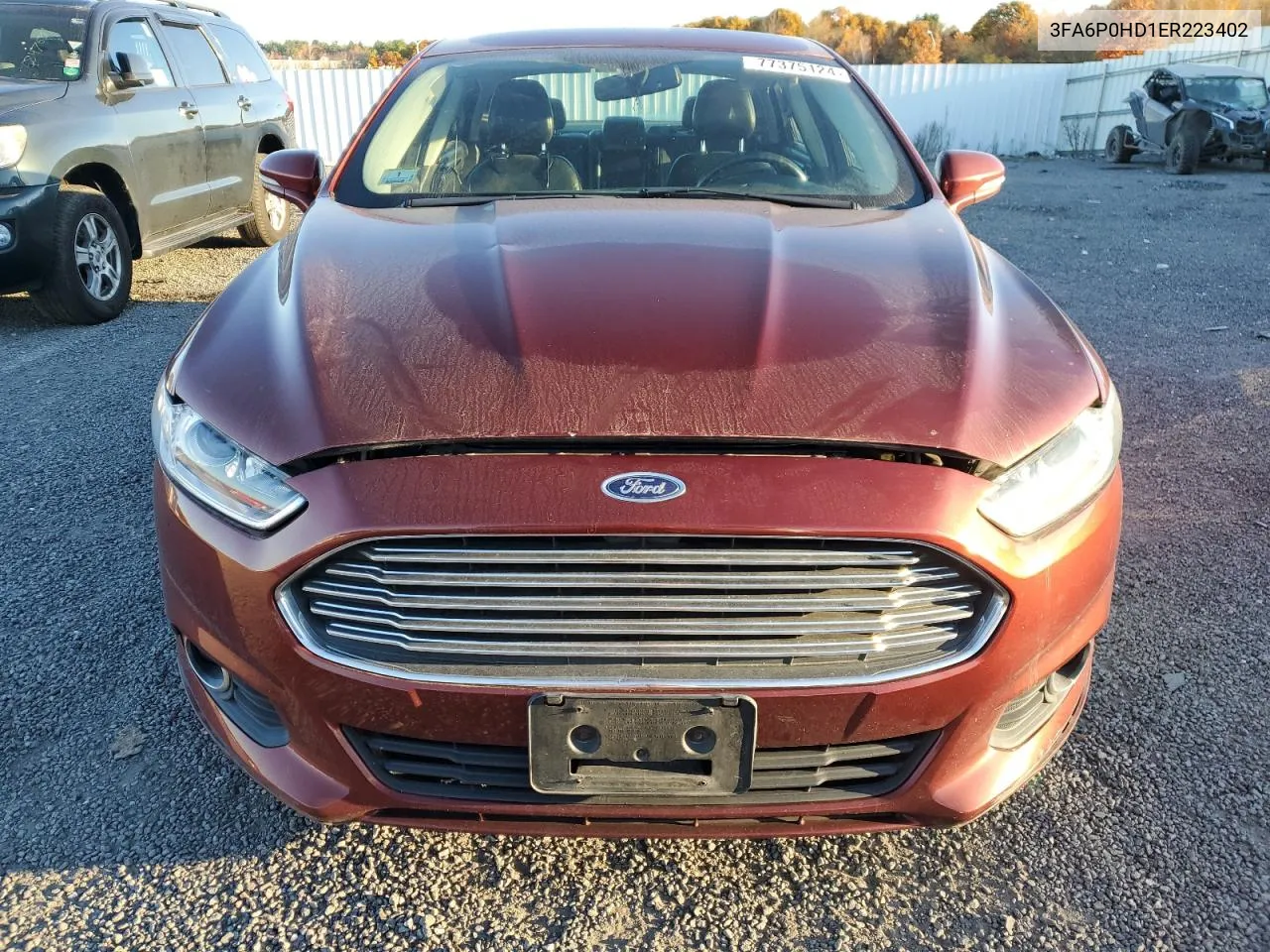 2014 Ford Fusion Se VIN: 3FA6P0HD1ER223402 Lot: 77375124