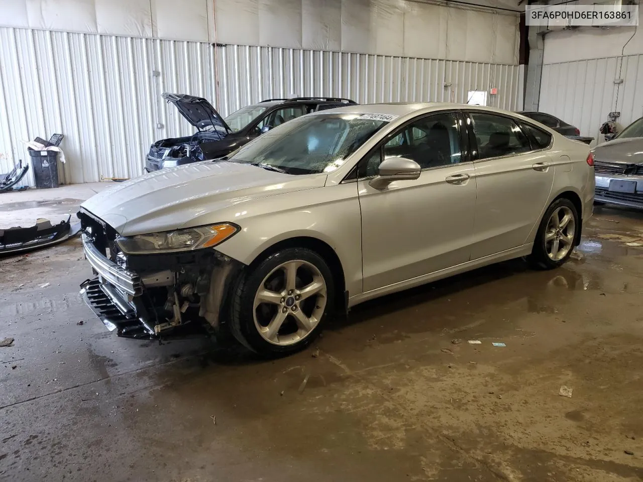 2014 Ford Fusion Se VIN: 3FA6P0HD6ER163861 Lot: 77497464