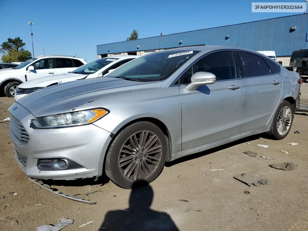 2014 Ford Fusion Se VIN: 3FA6P0H91ER332664 Lot: 77548394