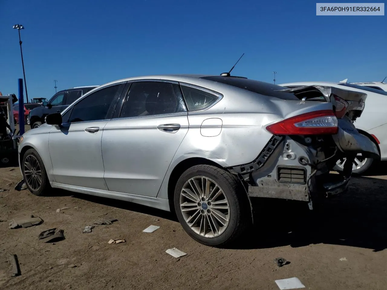 2014 Ford Fusion Se VIN: 3FA6P0H91ER332664 Lot: 77548394