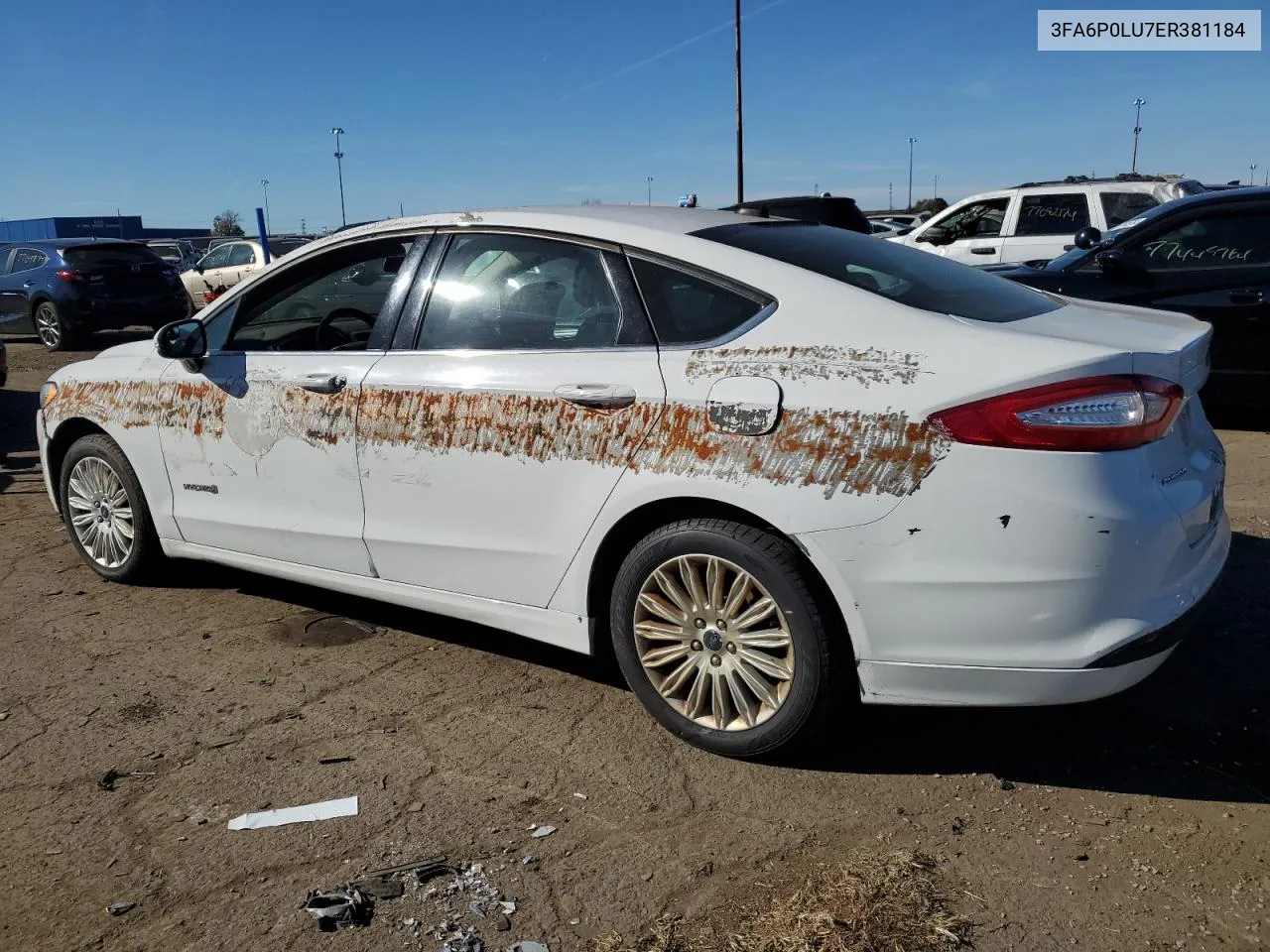 2014 Ford Fusion Se Hybrid VIN: 3FA6P0LU7ER381184 Lot: 77584034