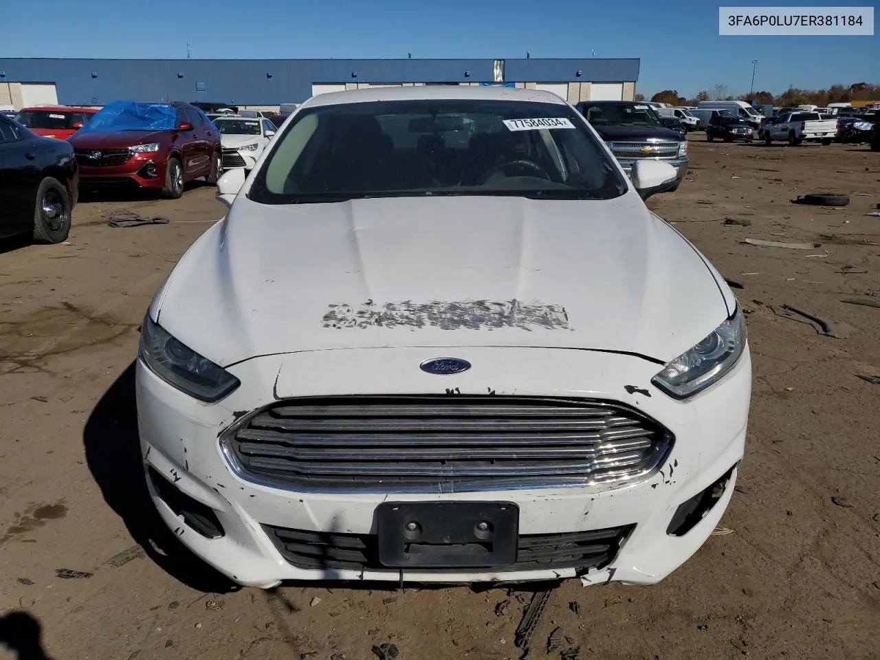 2014 Ford Fusion Se Hybrid VIN: 3FA6P0LU7ER381184 Lot: 77584034