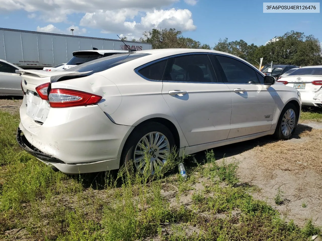 2014 Ford Fusion Titanium Phev VIN: 3FA6P0SU4ER126476 Lot: 77844014