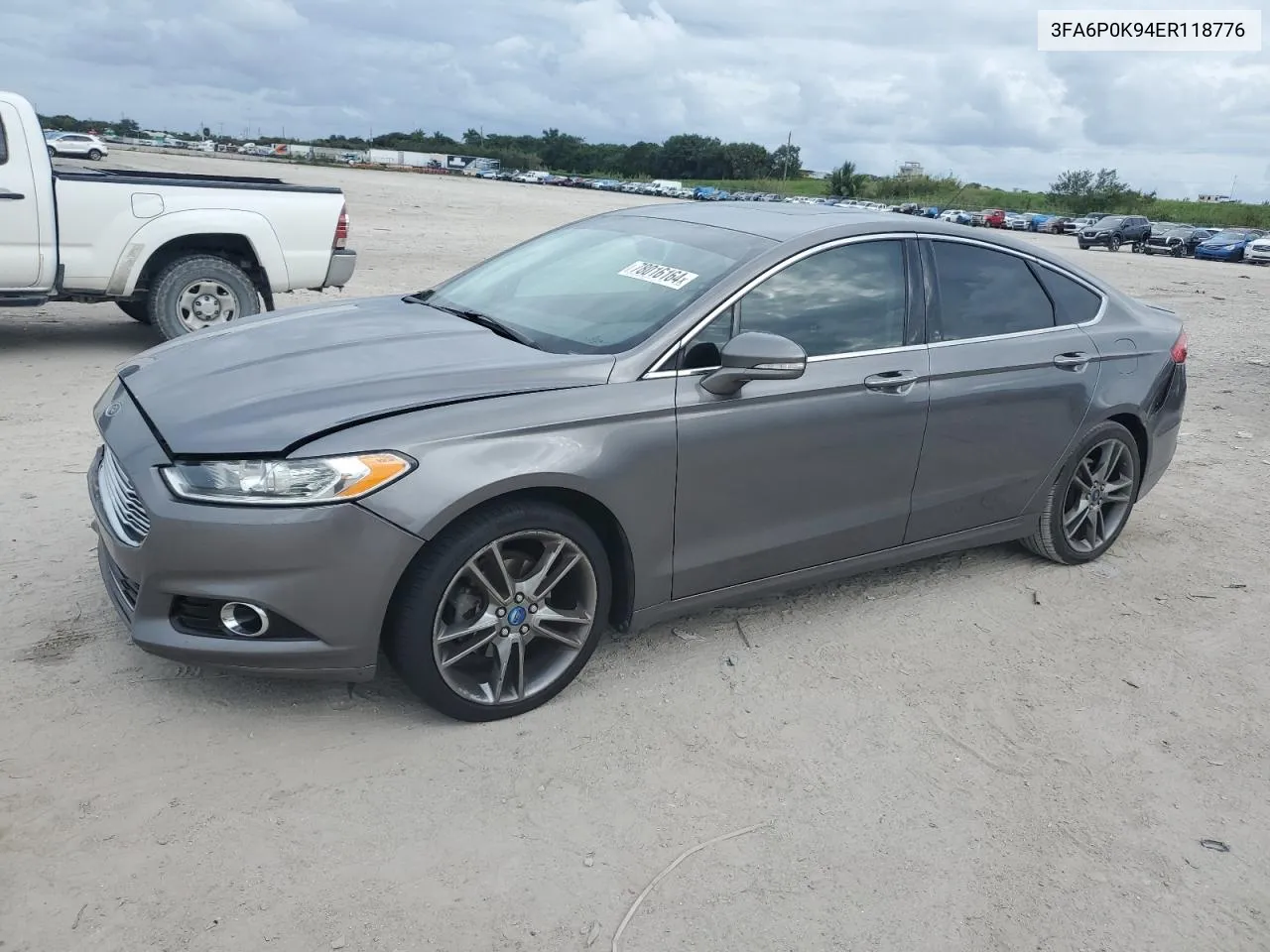 2014 Ford Fusion Titanium VIN: 3FA6P0K94ER118776 Lot: 78016164