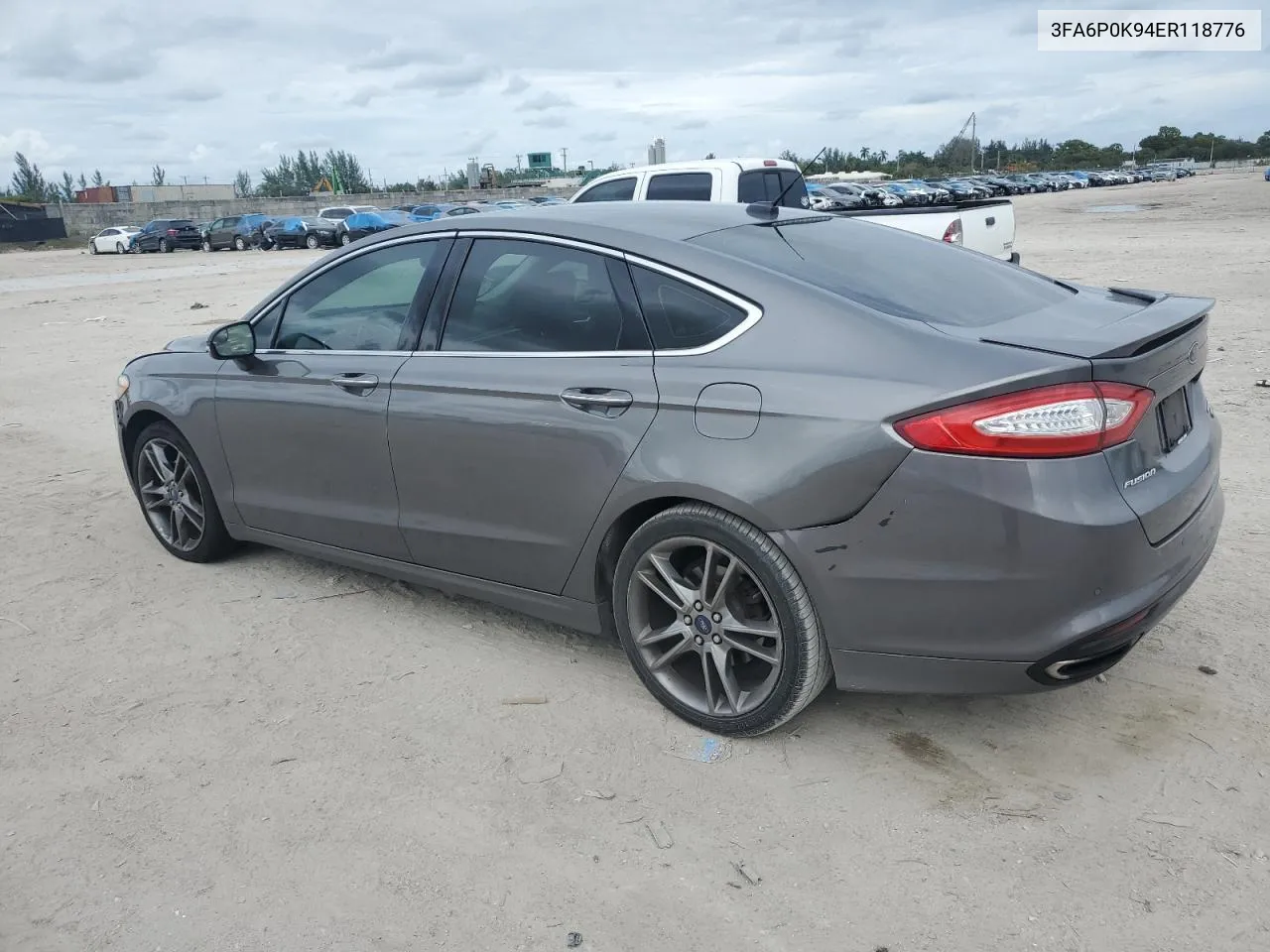 2014 Ford Fusion Titanium VIN: 3FA6P0K94ER118776 Lot: 78016164