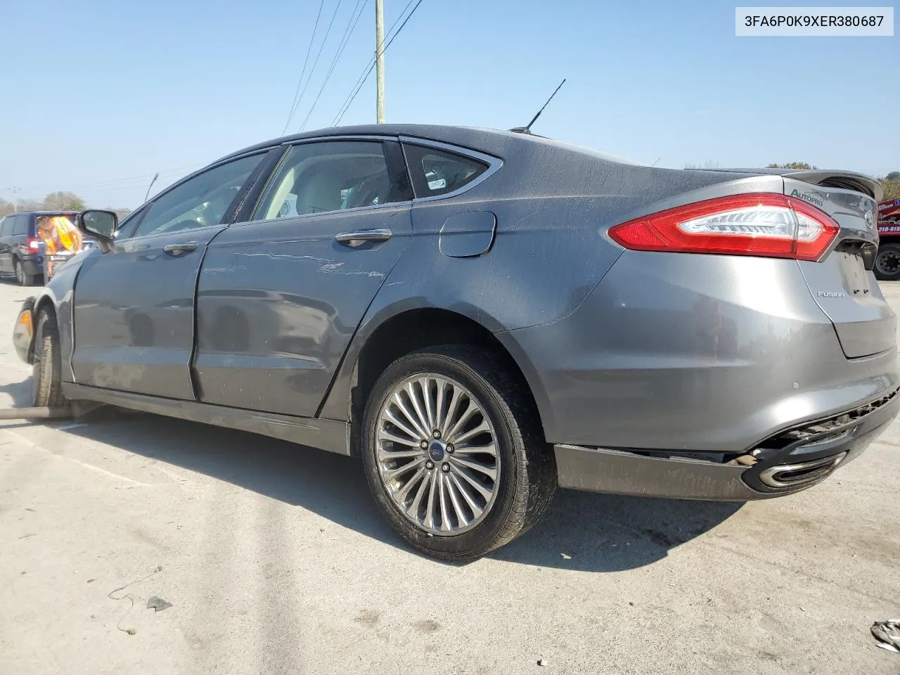 2014 Ford Fusion Titanium VIN: 3FA6P0K9XER380687 Lot: 78173174