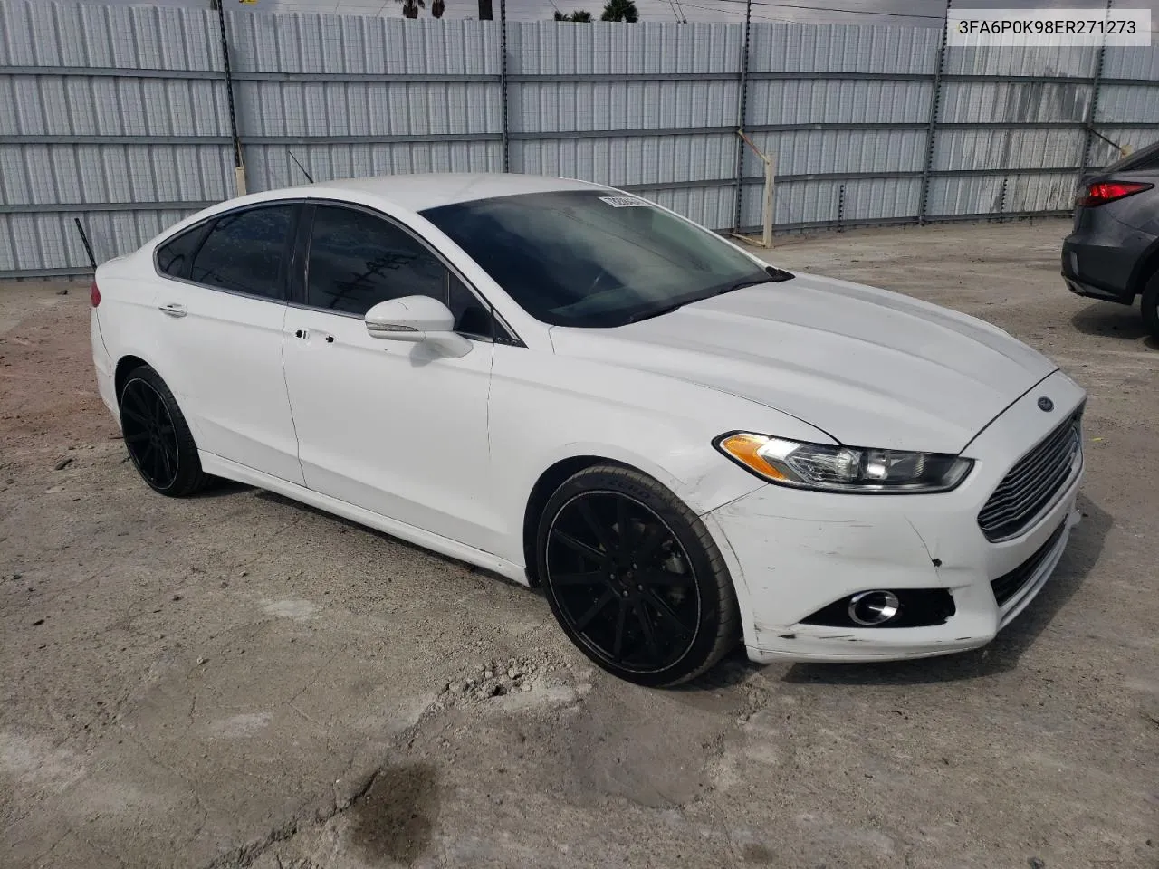 2014 Ford Fusion Titanium VIN: 3FA6P0K98ER271273 Lot: 78208434