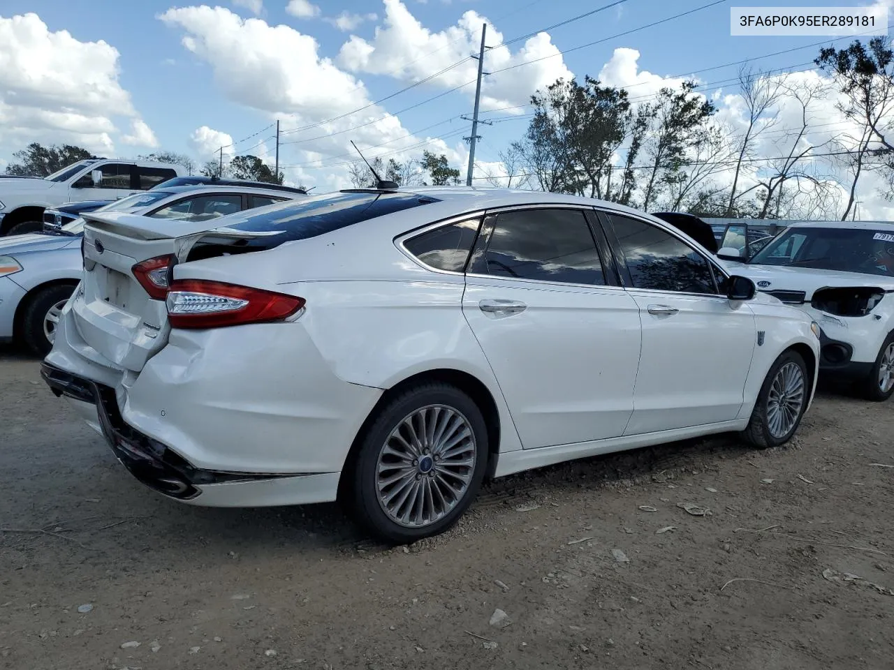 2014 Ford Fusion Titanium VIN: 3FA6P0K95ER289181 Lot: 78434564