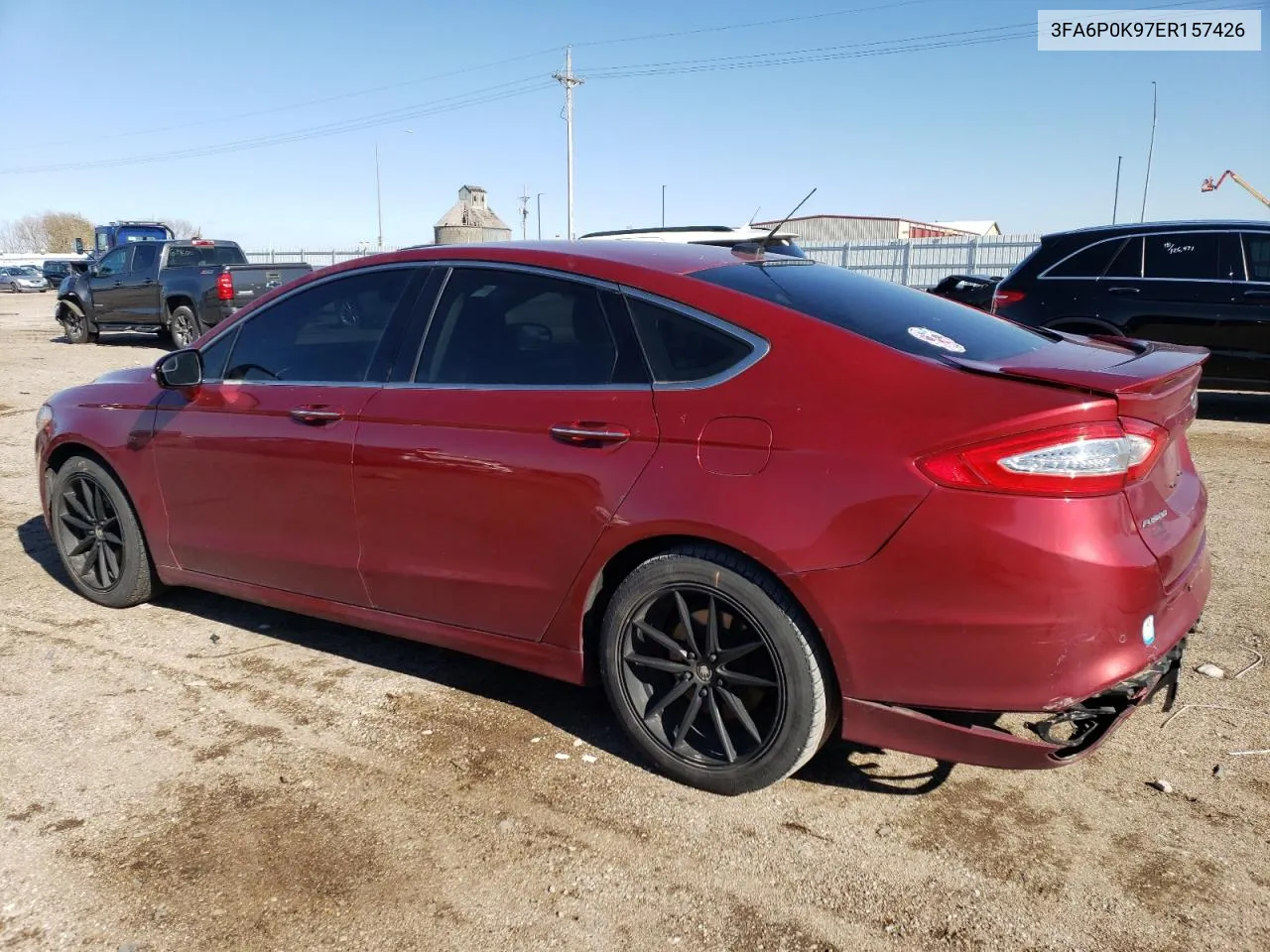 2014 Ford Fusion Titanium VIN: 3FA6P0K97ER157426 Lot: 78883754