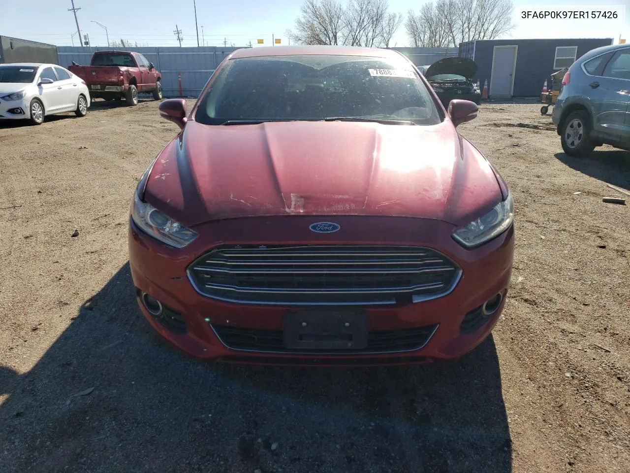 2014 Ford Fusion Titanium VIN: 3FA6P0K97ER157426 Lot: 78883754