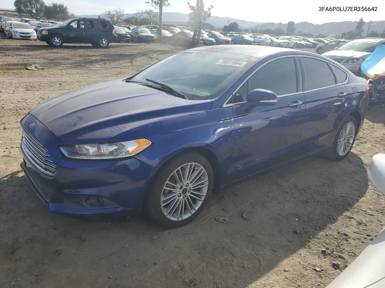 2014 Ford Fusion Se Hybrid VIN: 3FA6P0LU7ER356642 Lot: 79031884