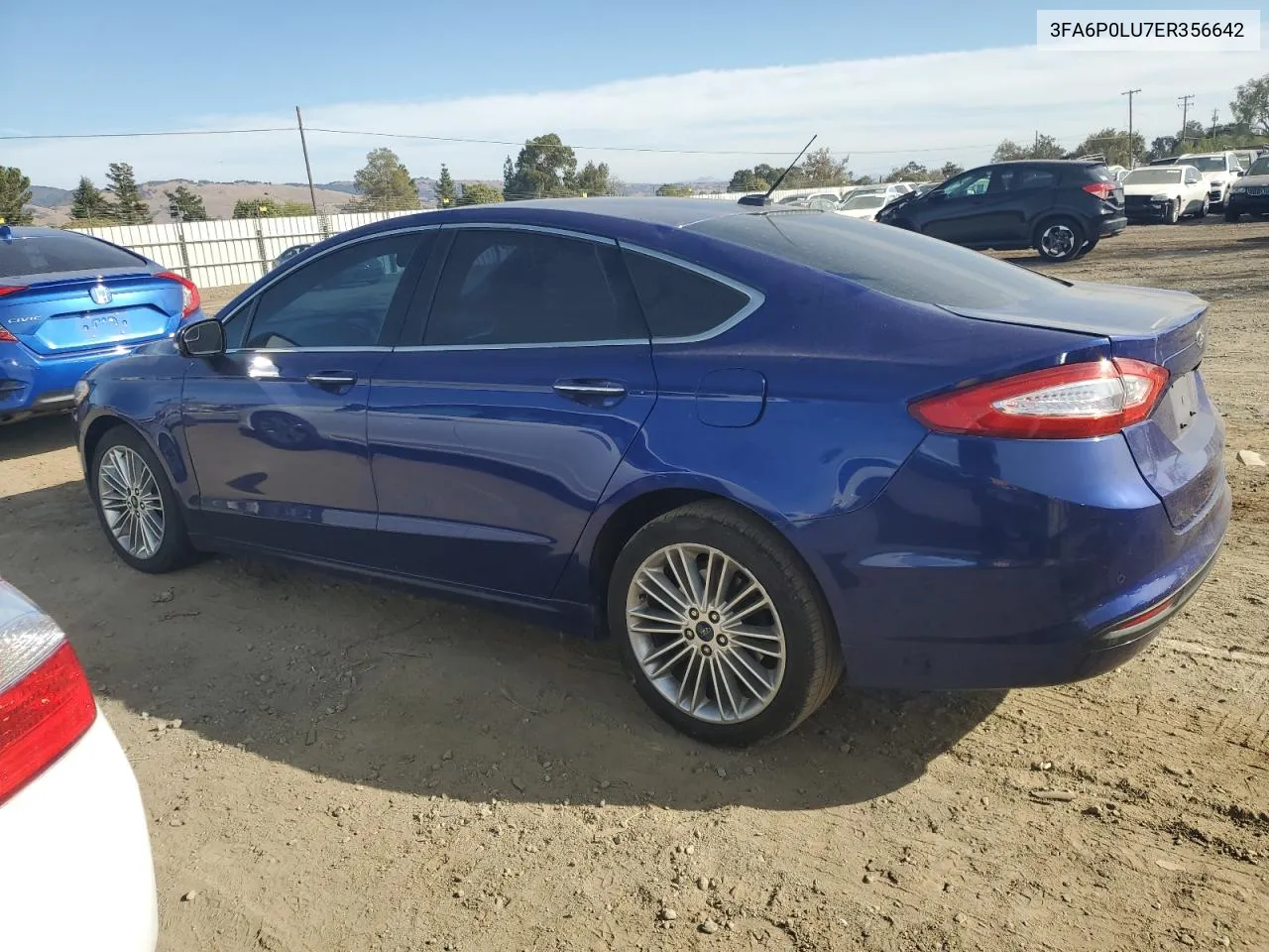 2014 Ford Fusion Se Hybrid VIN: 3FA6P0LU7ER356642 Lot: 79031884