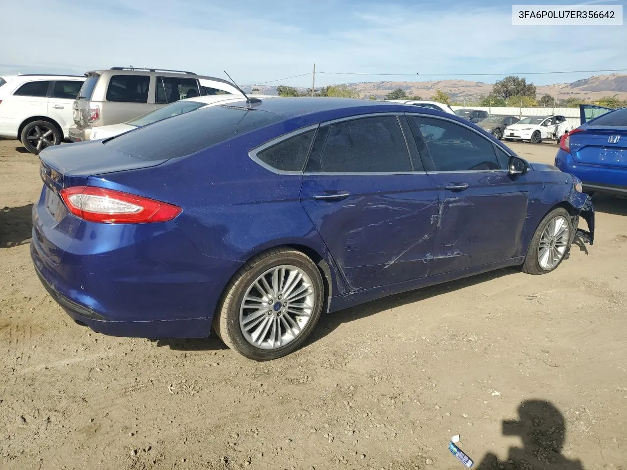 2014 Ford Fusion Se Hybrid VIN: 3FA6P0LU7ER356642 Lot: 79031884