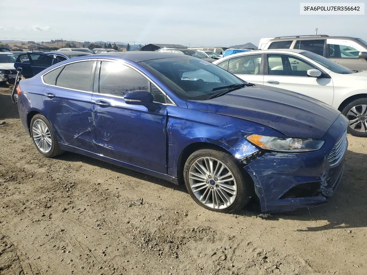 2014 Ford Fusion Se Hybrid VIN: 3FA6P0LU7ER356642 Lot: 79031884