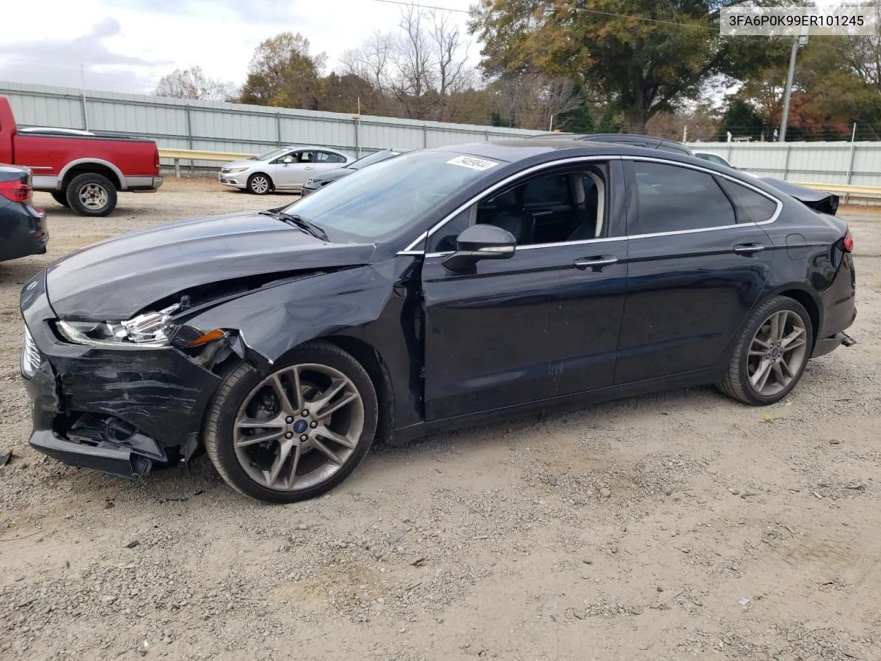 2014 Ford Fusion Titanium VIN: 3FA6P0K99ER101245 Lot: 79489844