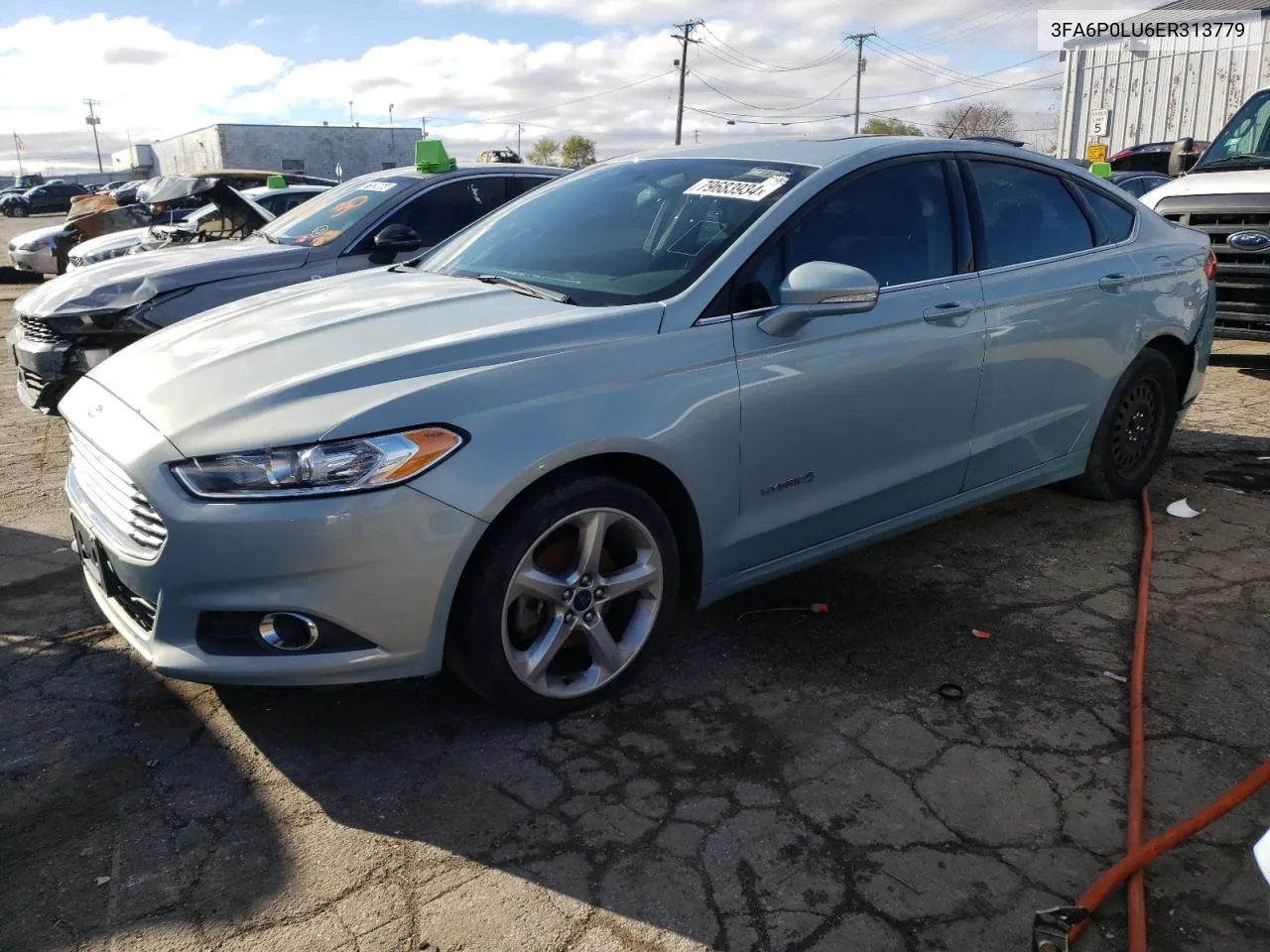 2014 Ford Fusion Se Hybrid VIN: 3FA6P0LU6ER313779 Lot: 79683934