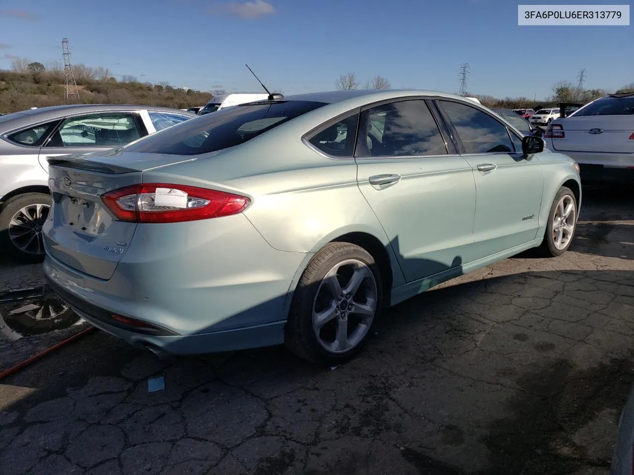 2014 Ford Fusion Se Hybrid VIN: 3FA6P0LU6ER313779 Lot: 79683934