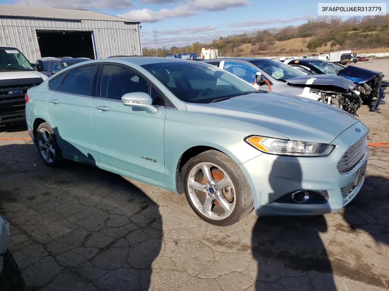 2014 Ford Fusion Se Hybrid VIN: 3FA6P0LU6ER313779 Lot: 79683934