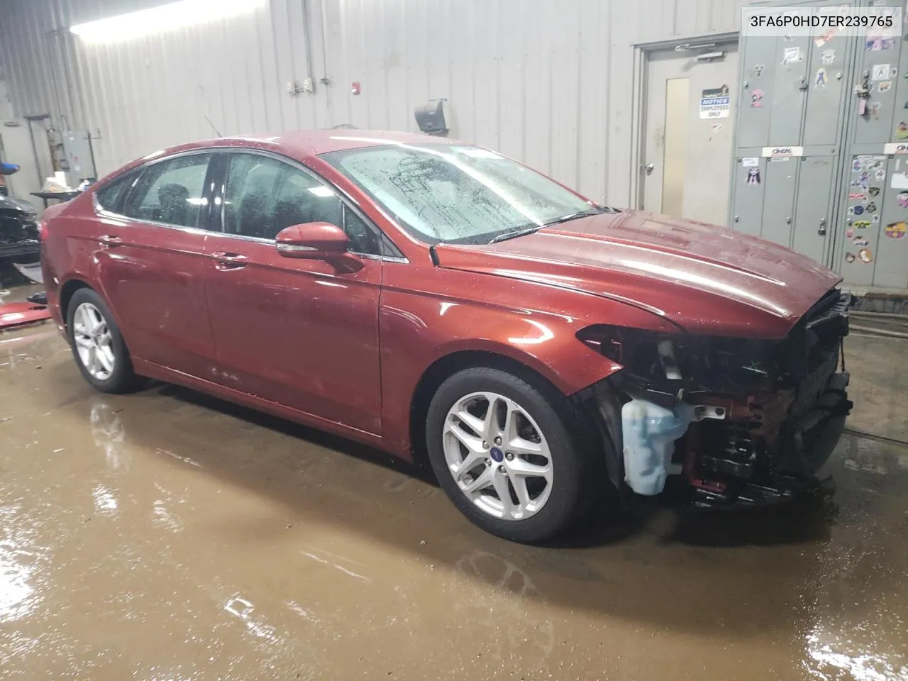 2014 Ford Fusion Se VIN: 3FA6P0HD7ER239765 Lot: 80244444