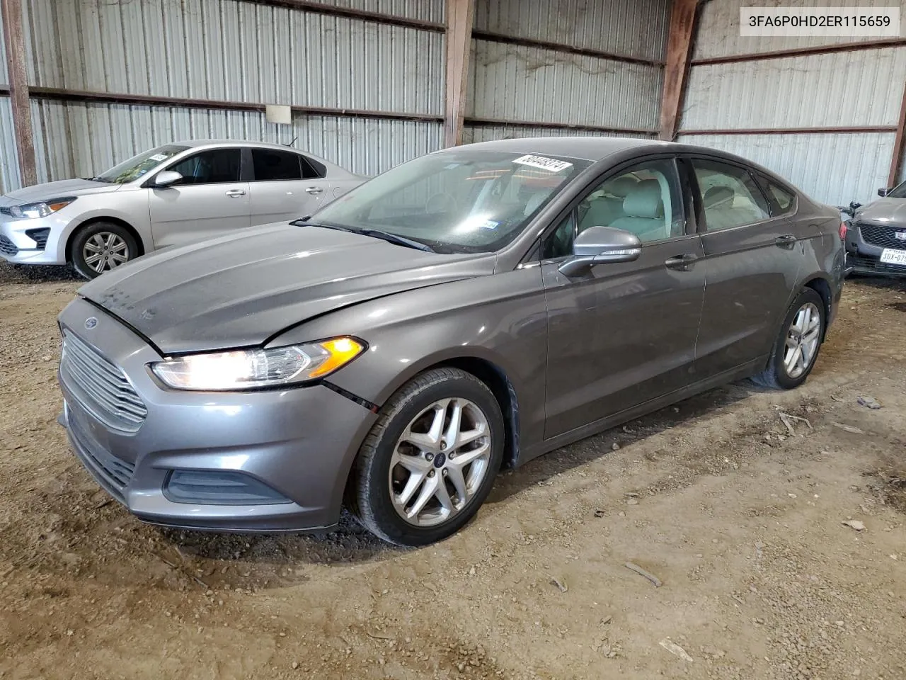 2014 Ford Fusion Se VIN: 3FA6P0HD2ER115659 Lot: 80448374