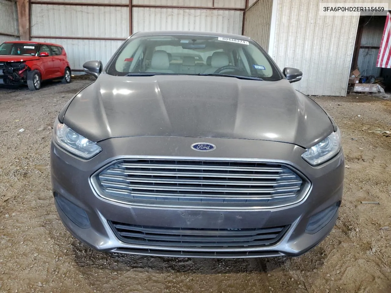 2014 Ford Fusion Se VIN: 3FA6P0HD2ER115659 Lot: 80448374