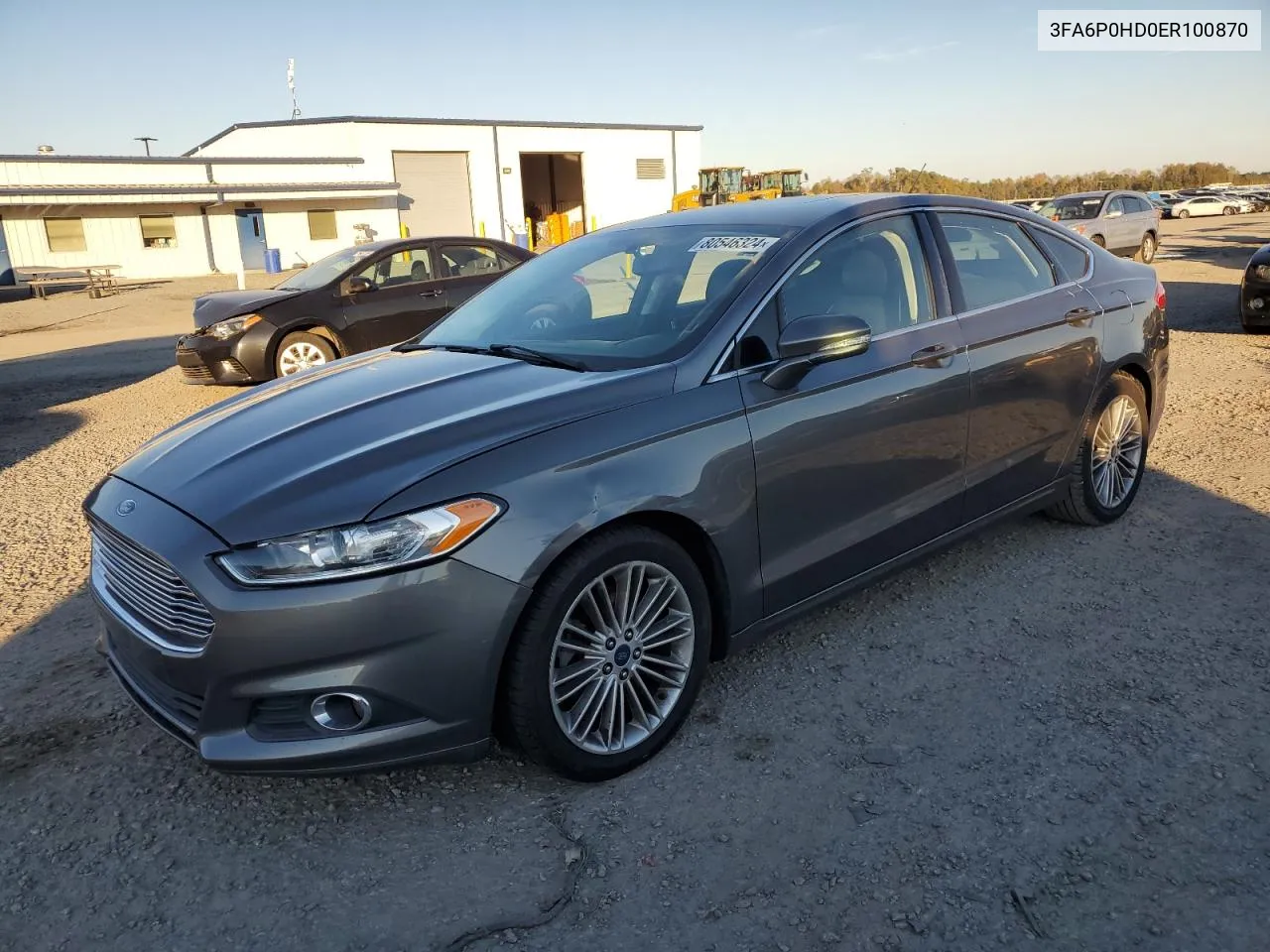 2014 Ford Fusion Se VIN: 3FA6P0HD0ER100870 Lot: 80546324