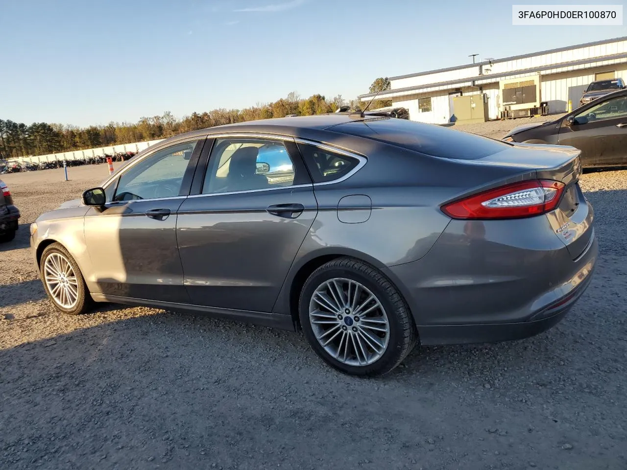 2014 Ford Fusion Se VIN: 3FA6P0HD0ER100870 Lot: 80546324