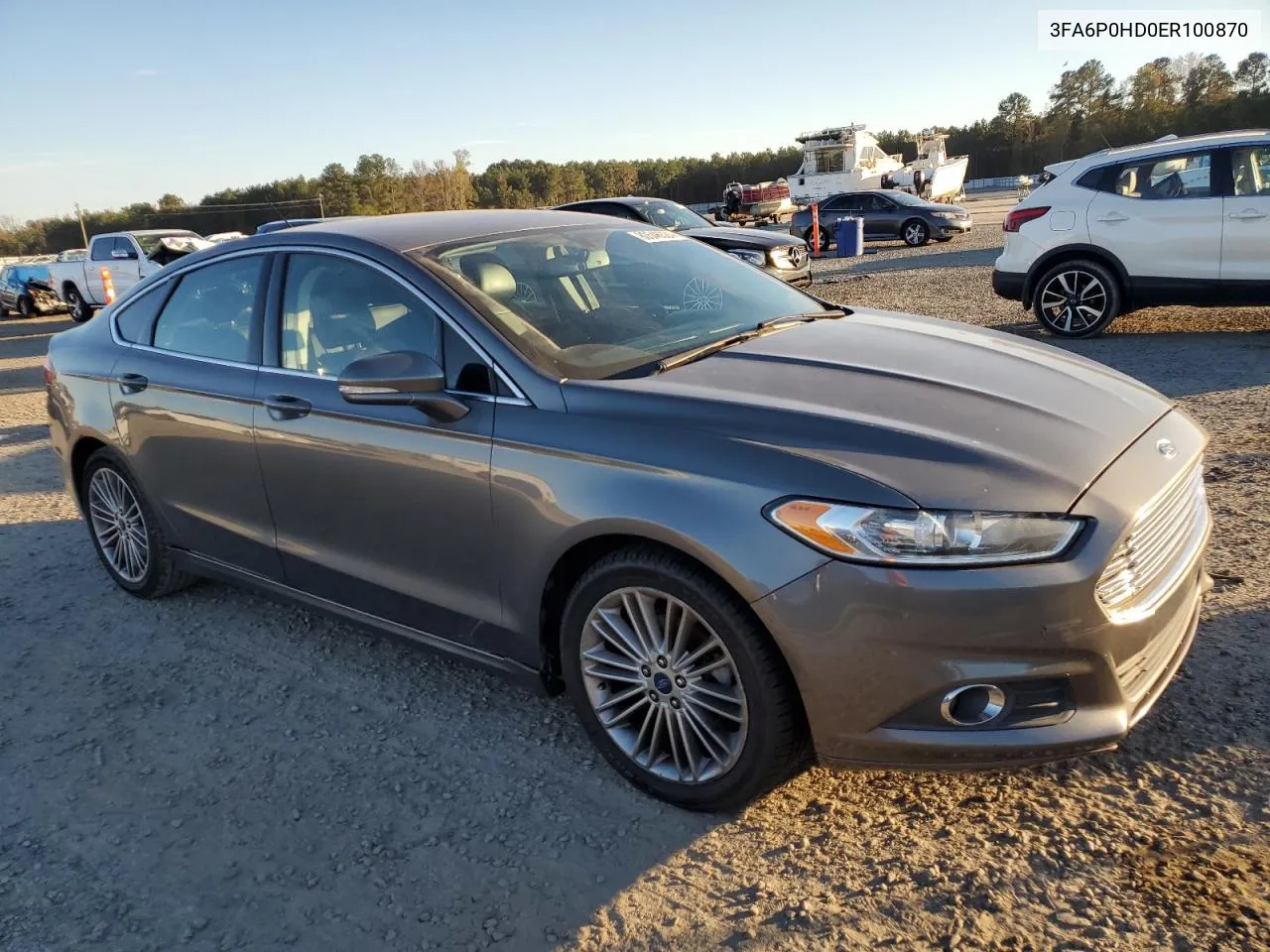 2014 Ford Fusion Se VIN: 3FA6P0HD0ER100870 Lot: 80546324