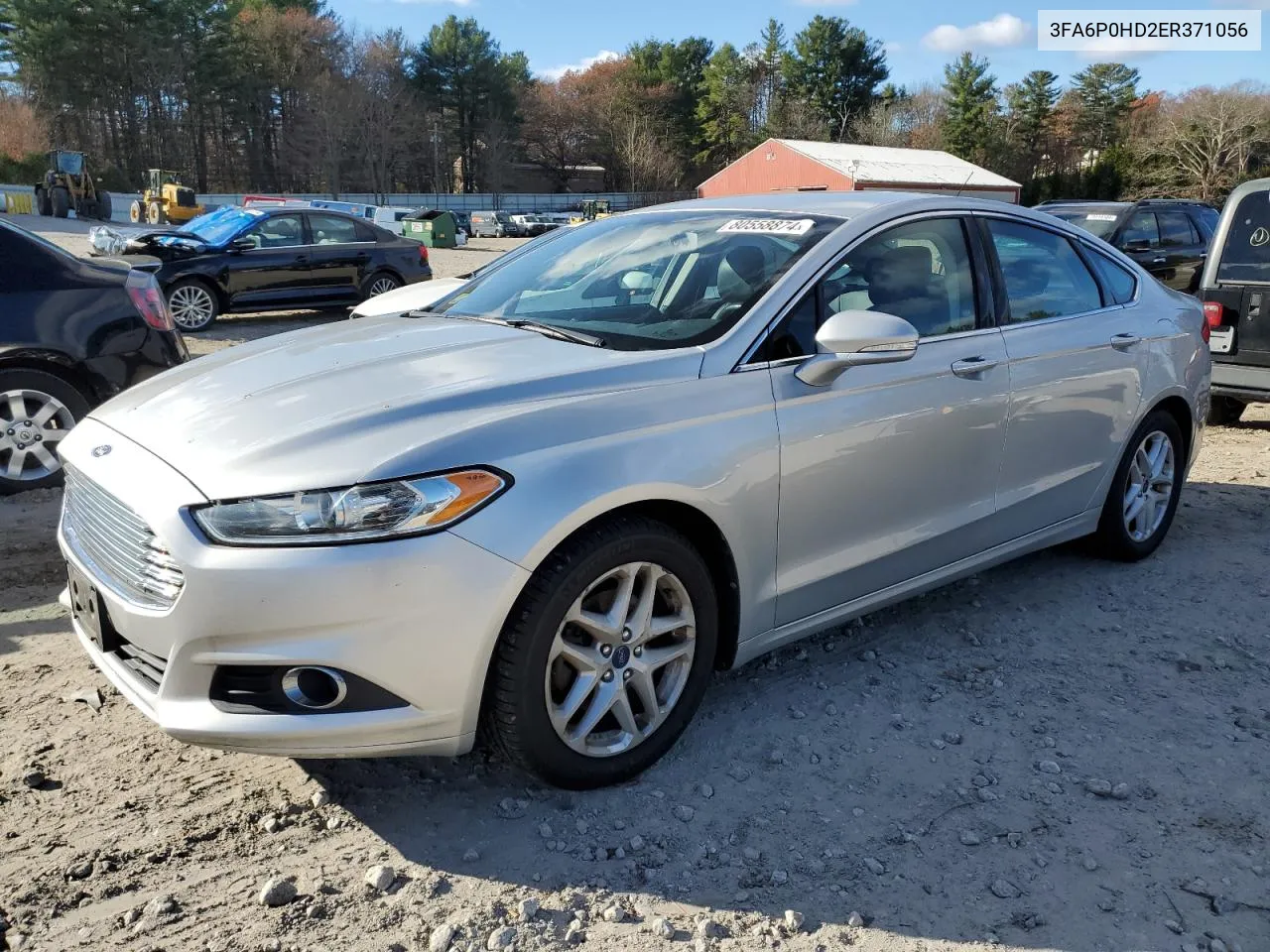 2014 Ford Fusion Se VIN: 3FA6P0HD2ER371056 Lot: 80558874