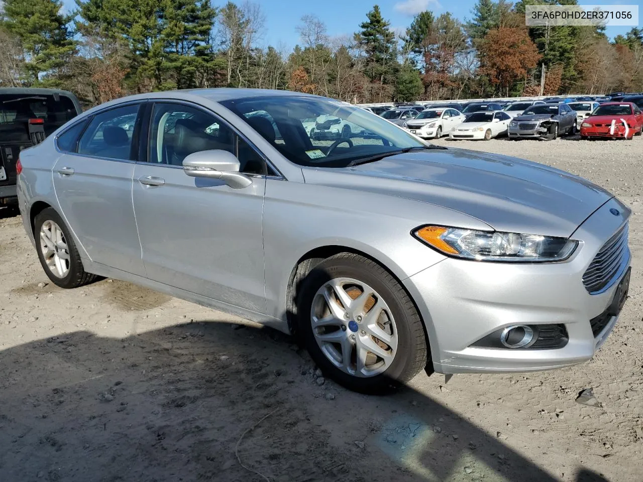 2014 Ford Fusion Se VIN: 3FA6P0HD2ER371056 Lot: 80558874