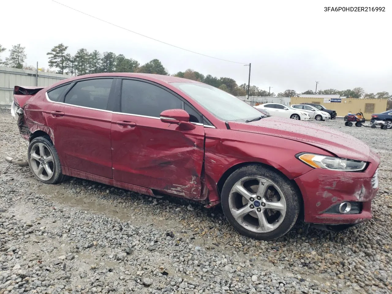 2014 Ford Fusion Se VIN: 3FA6P0HD2ER216992 Lot: 80869304