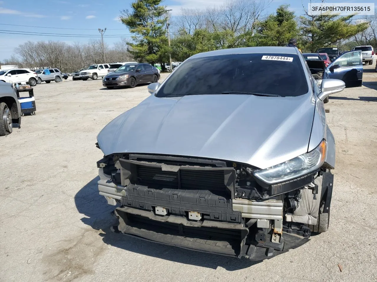 2015 Ford Fusion Se VIN: 3FA6P0H70FR135615 Lot: 47878444