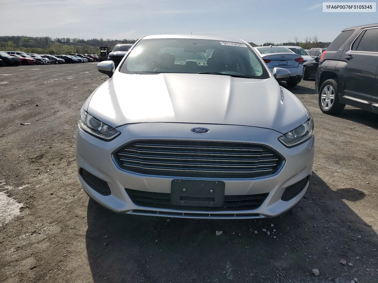 2015 Ford Fusion S VIN: 1FA6P0G76F5105345 Lot: 50115094